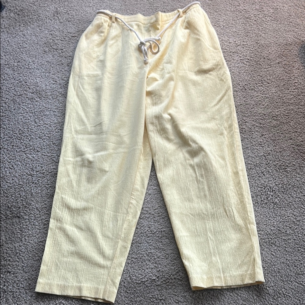 WOMEN'S YELLOW PANTS